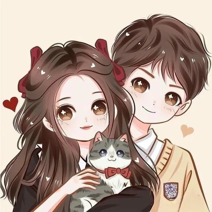 Tuyển chọn ảnh chibi cặp đôi đẹp lãng mạn