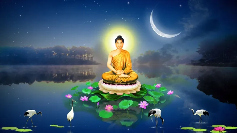 Tôn kính ảnh phật thích ca mâu ni đầy thiêng liêng