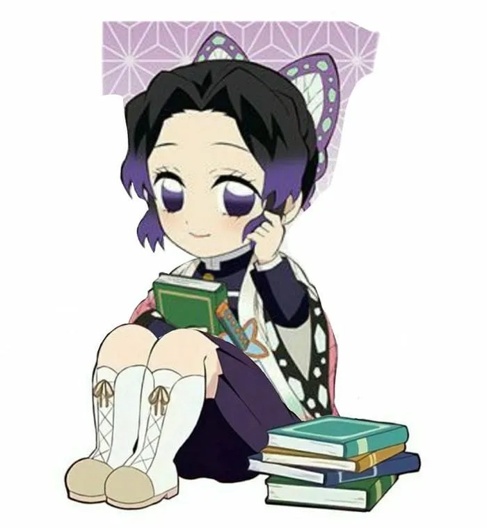 Shinobu chibi nhỏ nhắn với phong cách đáng yêu