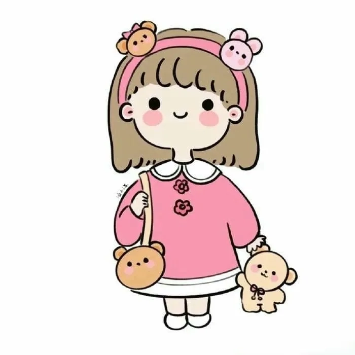 Hình anime nữ cute chibi đầy tinh nghịch và dễ thương