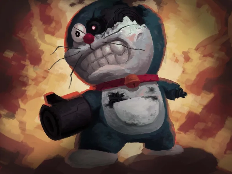 Doraemon cool ngầu chuẩn phong cách mạnh mẽ cực chất