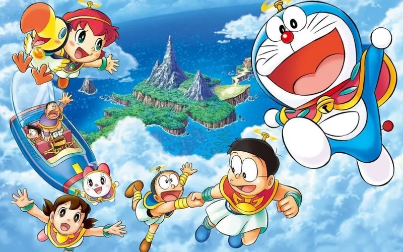 Hình Doraemon và Nobita ngầu cặp đôi huyền thoại chất lừ
