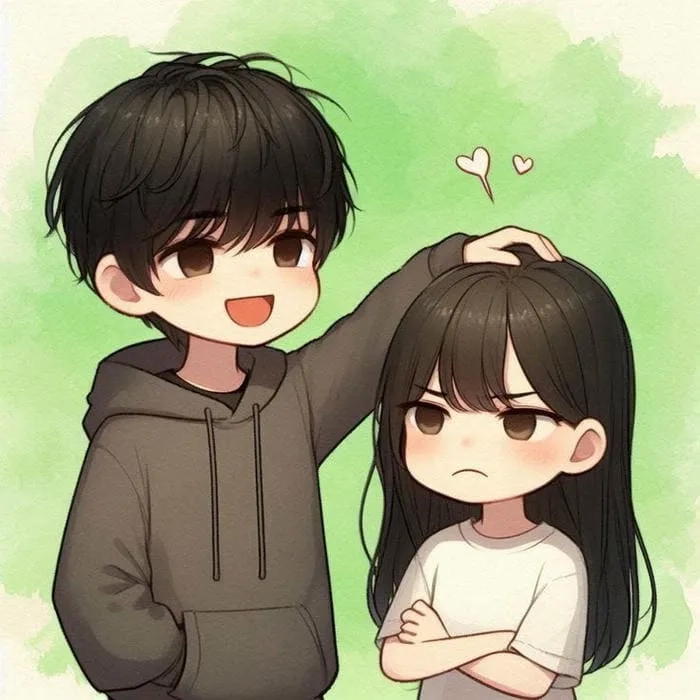 Ảnh anime cặp đôi ngầu với phong cách mạnh mẽ và bí ẩn