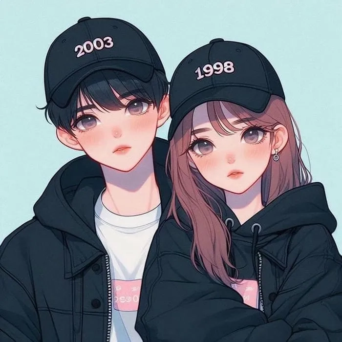 Hình ảnh anime nam và nữ ngầu thể hiện phong cách cực chất và cuốn hút
