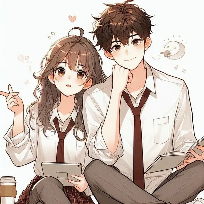 Hình ảnh anime 2 người đầy cảm xúc với thiết kế đẹp mắt