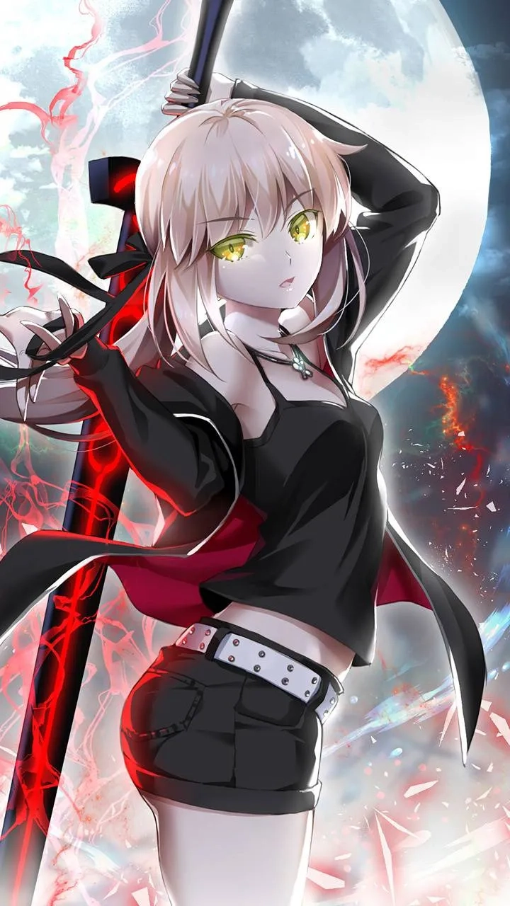 Hình ảnh anime nữ ngầu quyến rũ thu hút mọi ánh nhìn với thần thái lạnh lùng