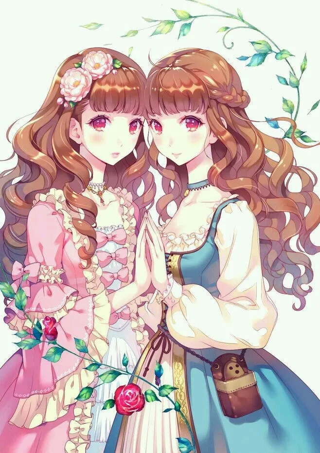 Ảnh 2 người anime thể hiện sự gắn kết với phong cách độc đáo