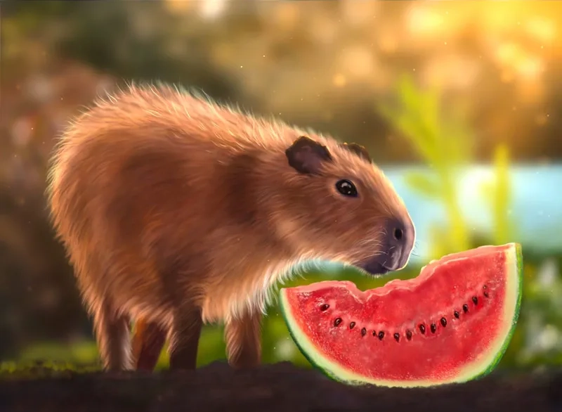 Tận hưởng sự dễ thương từ capybaras cute
