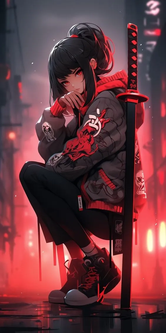Khám phá phong cách mạnh mẽ với cute hình nền đẹp anime nữ ngầu đầy ấn tượng