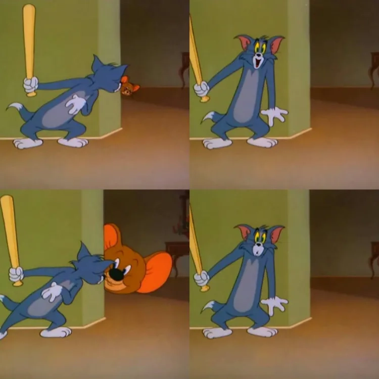 Meme ảnh Tom và Jerry hài hước khiến ai cũng cười nghiêng ngả