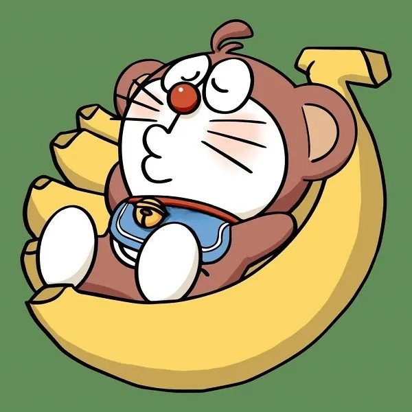 Doraemon chi bi phong cách hoạt hình đáng yêu