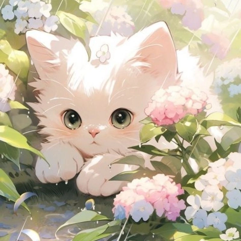 Cùng chiêm ngưỡng bộ hình mèo chibi cực kỳ đáng yêu