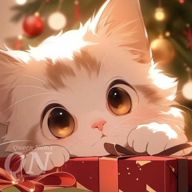 Ngắm nhìn hình mèo chibi cute chuẩn phong cách kawaii