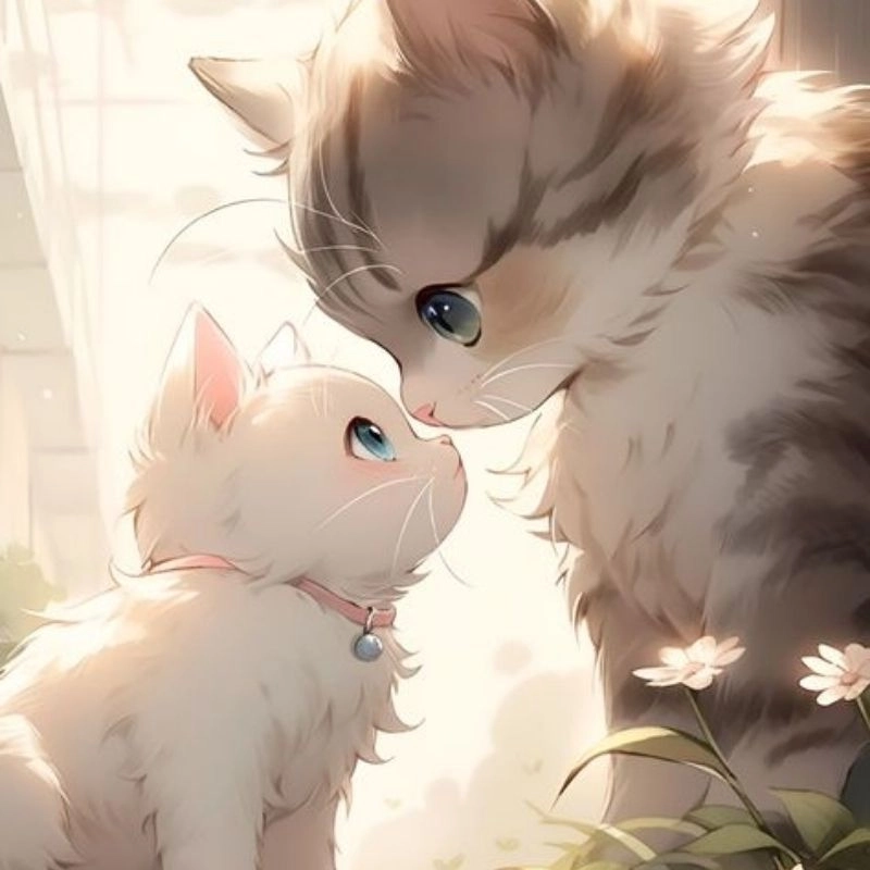 Tổng hợp ảnh mèo chibi dễ thương cho dân ghiền hình cute