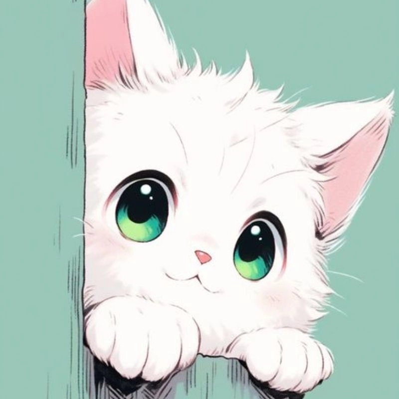 Ngắm nhìn cute mèo chibi trong từng biểu cảm đáng yêu