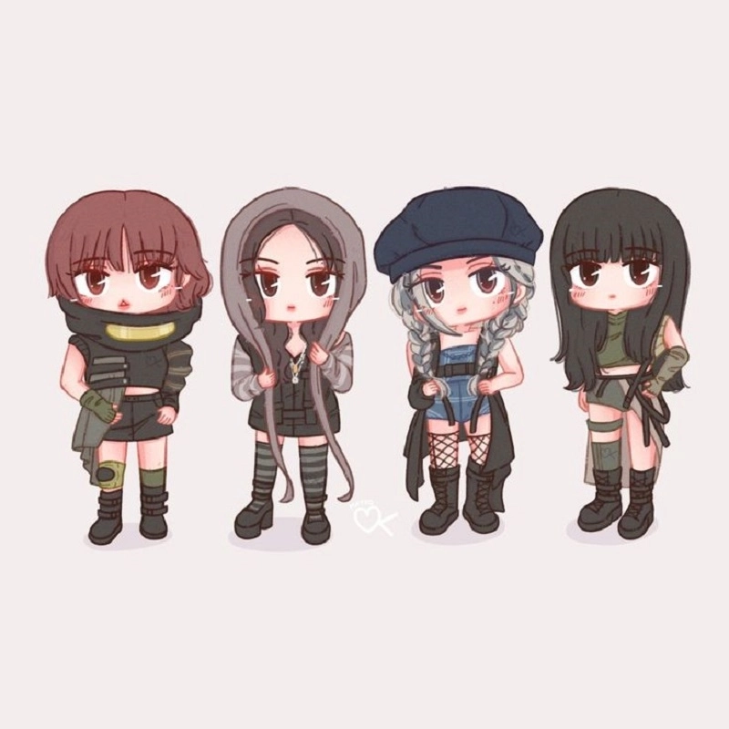 Ngắm nhìn hình blackpink chibi cute ngộ nghĩnh và nổi bật