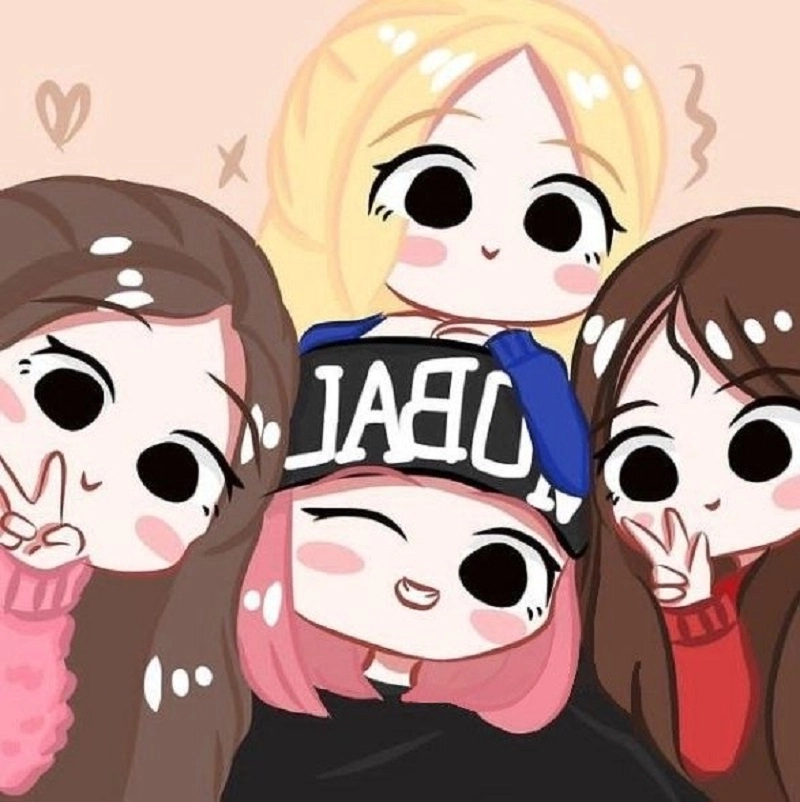 Đắm chìm trong thế giới hình blackpink chibi cute sinh động