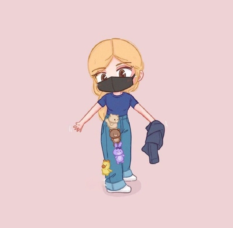 Thưởng thức ảnh jennie chibi cute với nét vẽ ngọt ngào