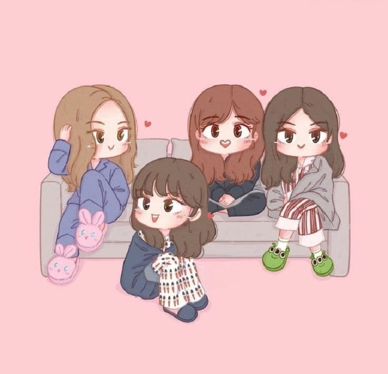 Thỏa thích lưu trữ ảnh blackpink chibi cute ngộ nghĩnh