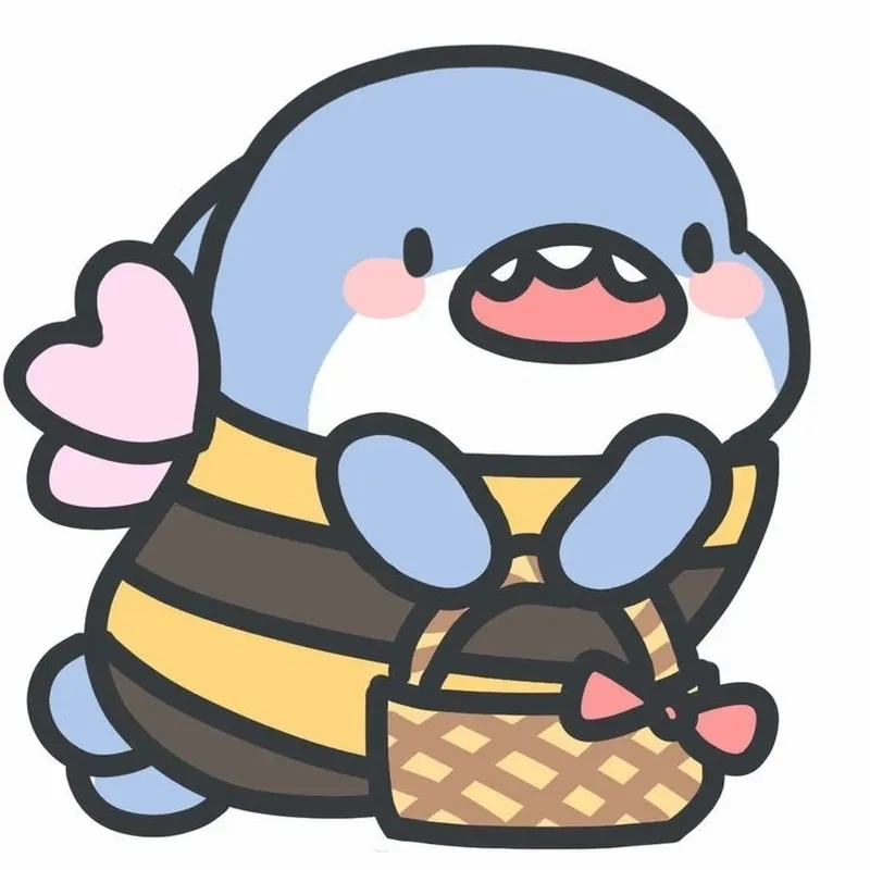 Làm nổi bật trang cá nhân với avatar cá mập chibi cute