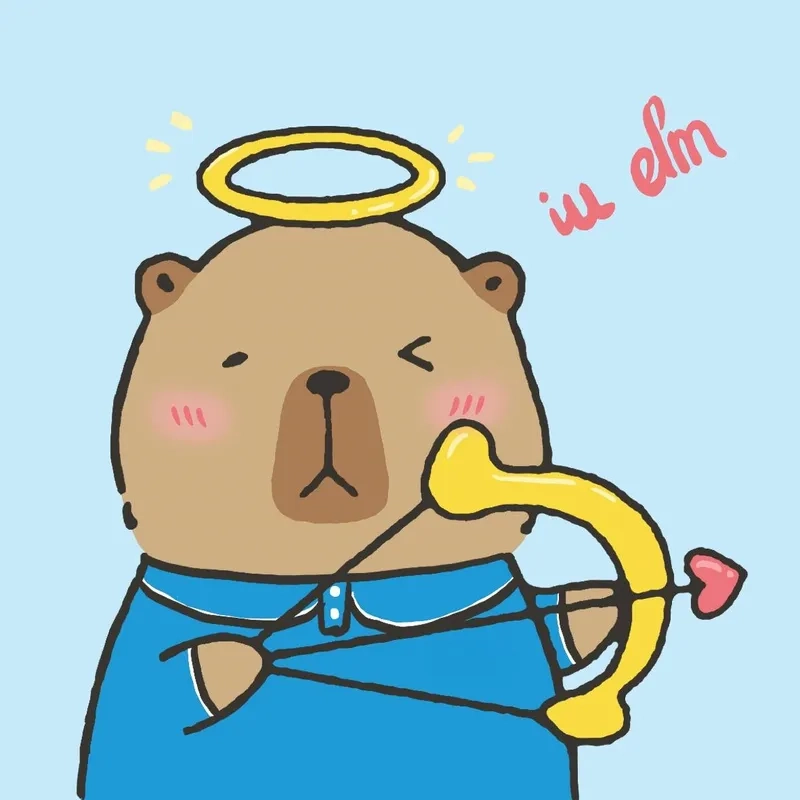 Cute chibi hình nền capybara cute chibi trang trí cực đỉnh