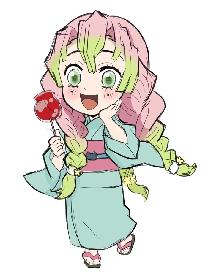 Bộ chibi Mitsuri sticker siêu cute cho fan tha hồ dùng