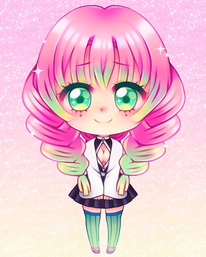 Khám phá chibi Mitsuri drawing độc đáo và sáng tạo