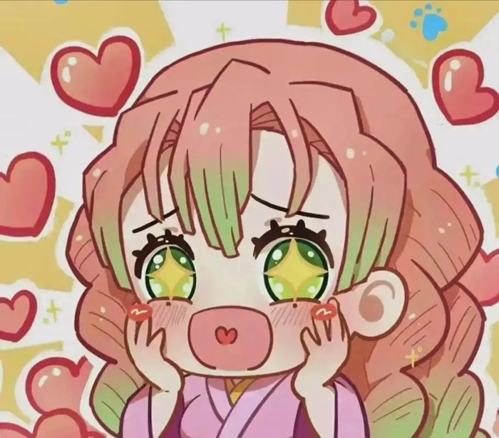 Bộ sưu tập chibi Mitsuri anime siêu hot và bắt mắt