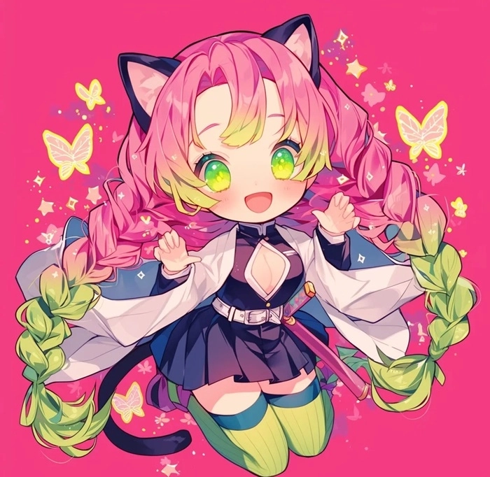 Thỏa sức tô màu với chibi Mitsuri coloring page đẹp lạ