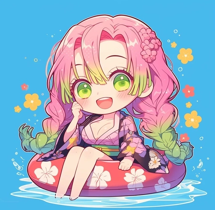 Cập nhật hình Mitsuri chibi cực chất cho dân ghiền anime