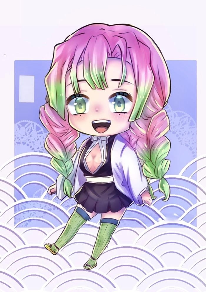 Ngắm Mitsuri chibi cute siêu dễ thương không thể cưỡng lại