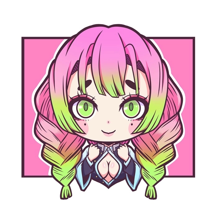 Học cách vẽ Mitsuri chibi dễ vẽ cực đơn giản và đáng yêu