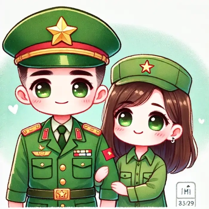 Chiêm ngưỡng bộ ảnh bộ đội chibi chuẩn phong cách Việt