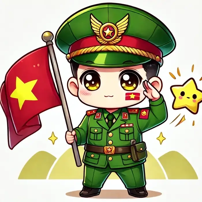 Bộ sưu tập chú bộ đội chibi lan tỏa tinh thần yêu nước