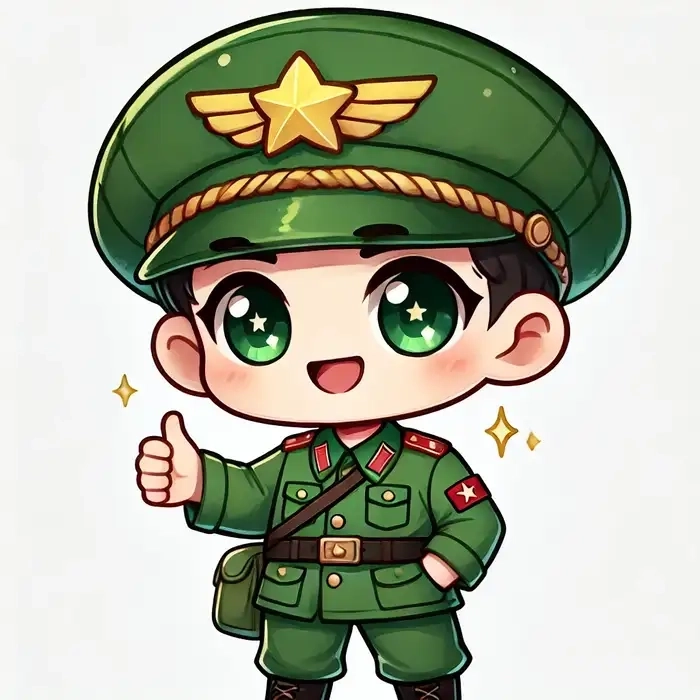 Lưu ngay ảnh bộ đội chibi giúp lan tỏa tinh thần yêu nước