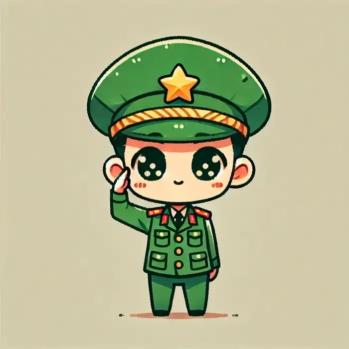 Góc lãng mạn với tình yêu bộ đội chibi nhẹ nhàng