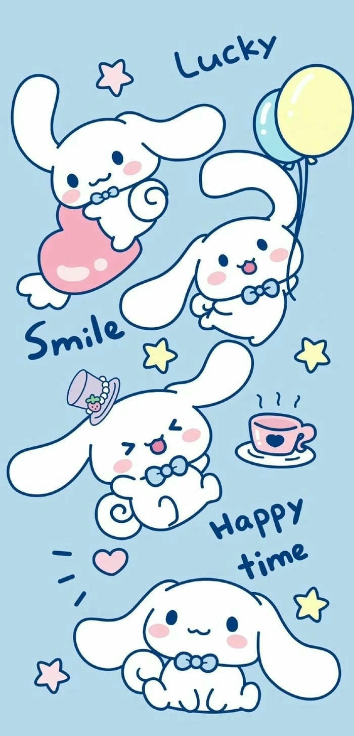 Cùng xem hình Cinnamoroll cinnamon roll dễ thương vô đối