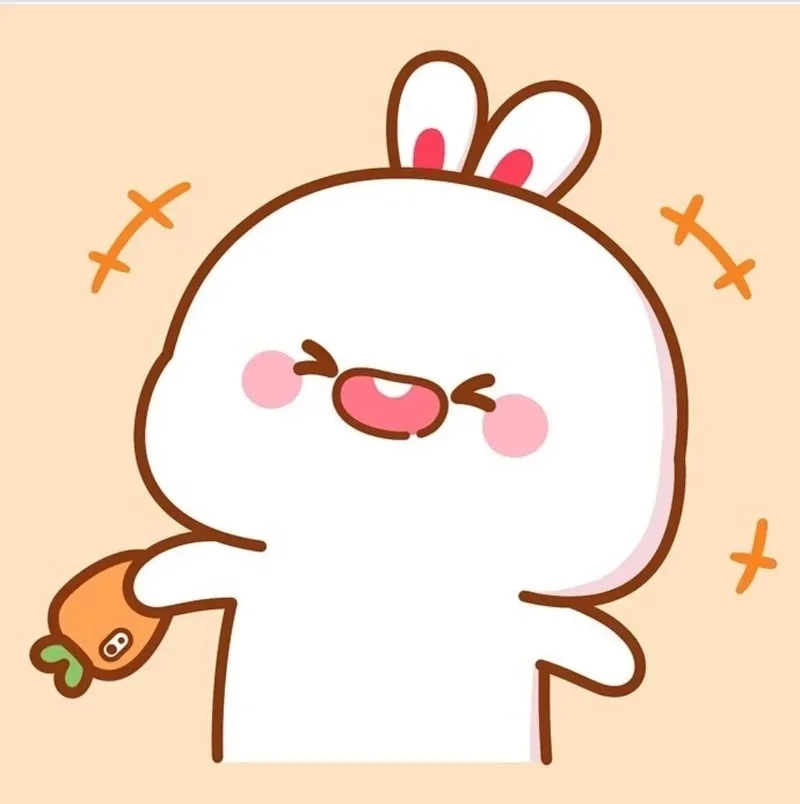Hình thỏ hoạt hình cute cho bạn cảm giác thư giãn mỗi ngày
