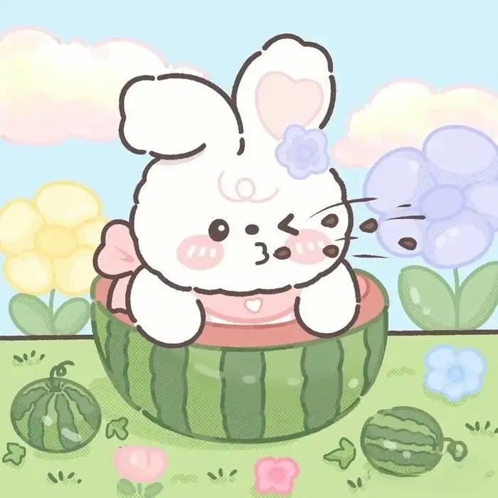 Dễ thương thỏ chibi cute đáng yêu khiến bạn không thể rời mắt