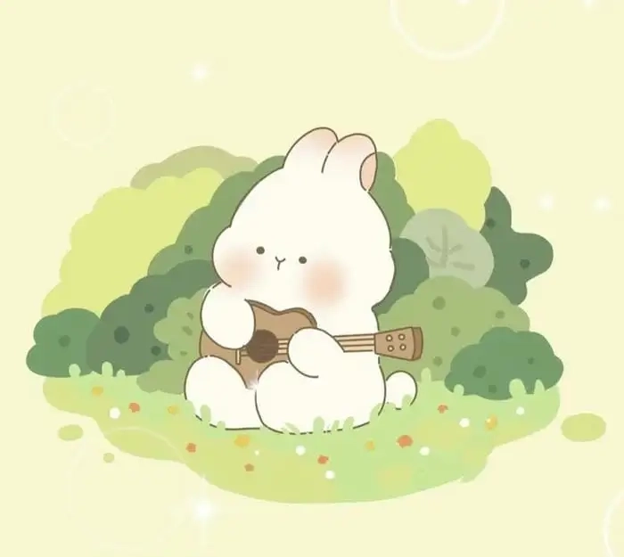 Tải ngay chibi cute hình nền con thỏ cute siêu đáng yêu