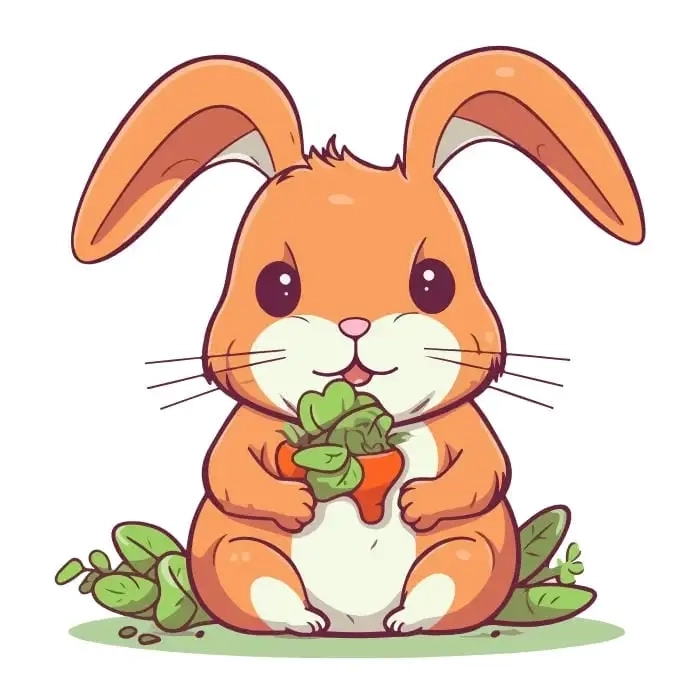 Cà rốt thỏ cute hình chibi siêu dễ thương khiến tim bạn rung rinh