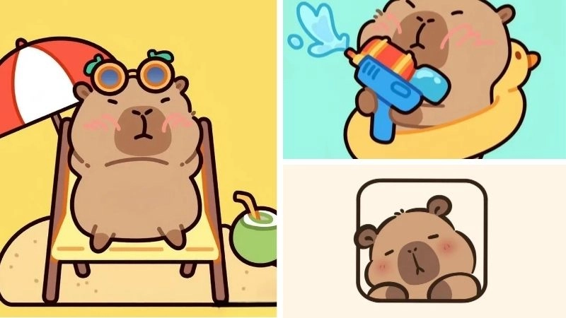 Ý nghĩa về capybara chibi độc đáo