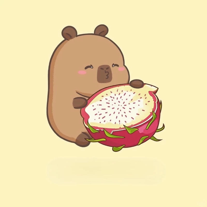 Tổng hợp ảnh cute ảnh capybara cute chibi dành cho tín đồ yêu chibi