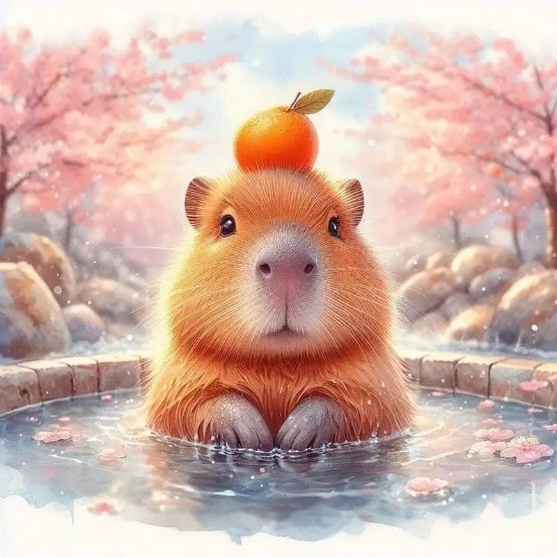 Đắm chìm trong thế giới hình ảnh capybara chibi cute siêu ngộ nghĩnh