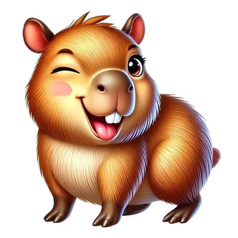 Thả tim chibi cute ảnh capybara cute chibi ngọt ngào quá mức