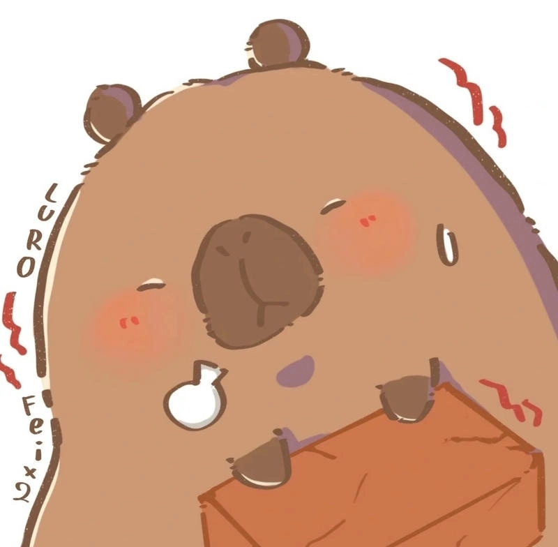 Sưu tầm ngay chibi capybara cute làm hình đại diện dễ thương