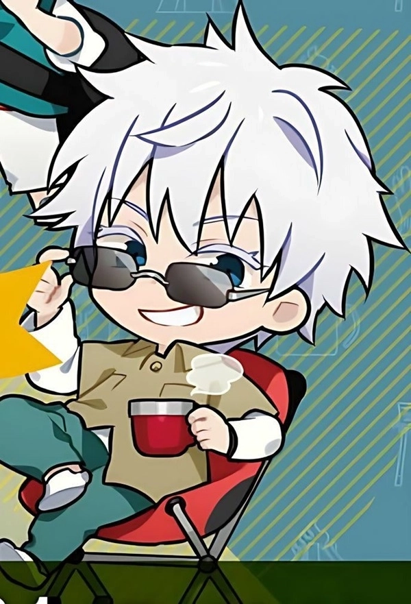 Đầy cuốn hút với Gojo chibi mở mắt anime