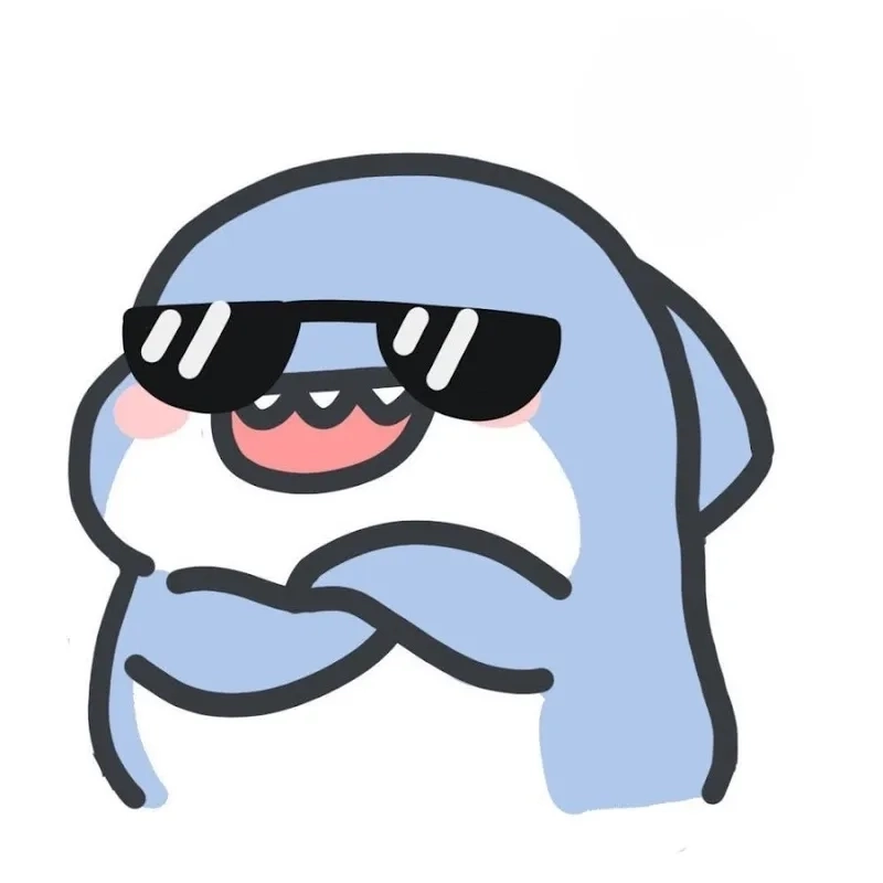 Đổi ngay avatar cá mập chibi siêu cute trên mạng xã hội