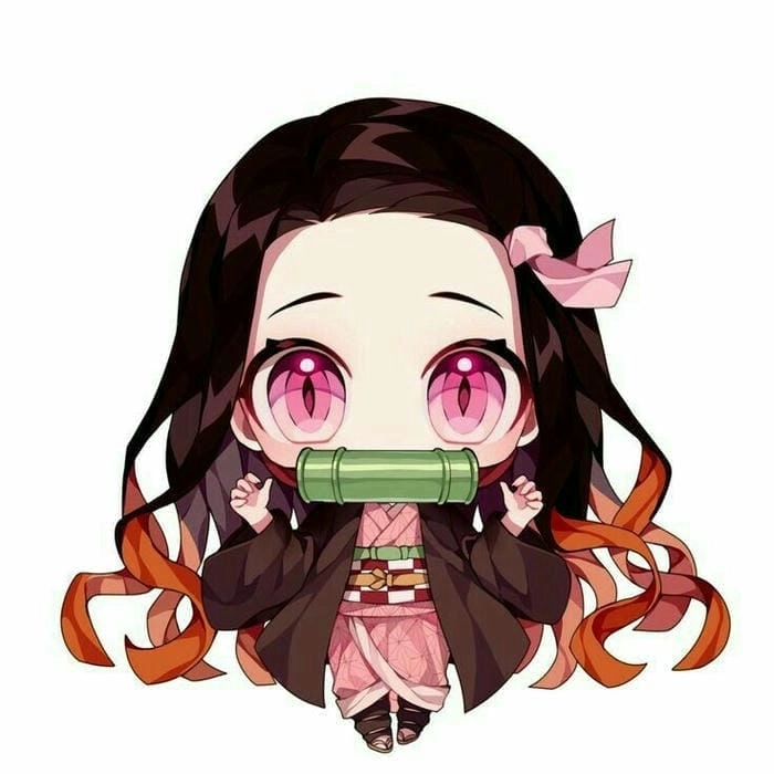 Cùng khám phá hình vẽ nezuko chibi chuẩn style anime