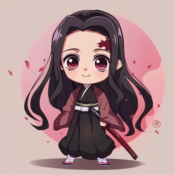 Chibi Nezuko phiên bản thu nhỏ siêu đáng yêu của kimetsu